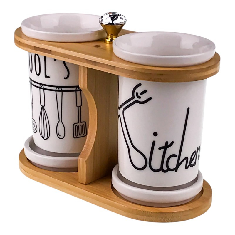 Set 2 suporturi tacamuri ceramica 21x15 cm [2]