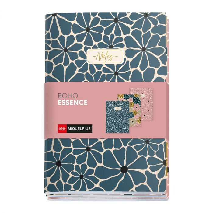 Set 3 notebook A6 80 file 105x145 mm Boho Essence [2]