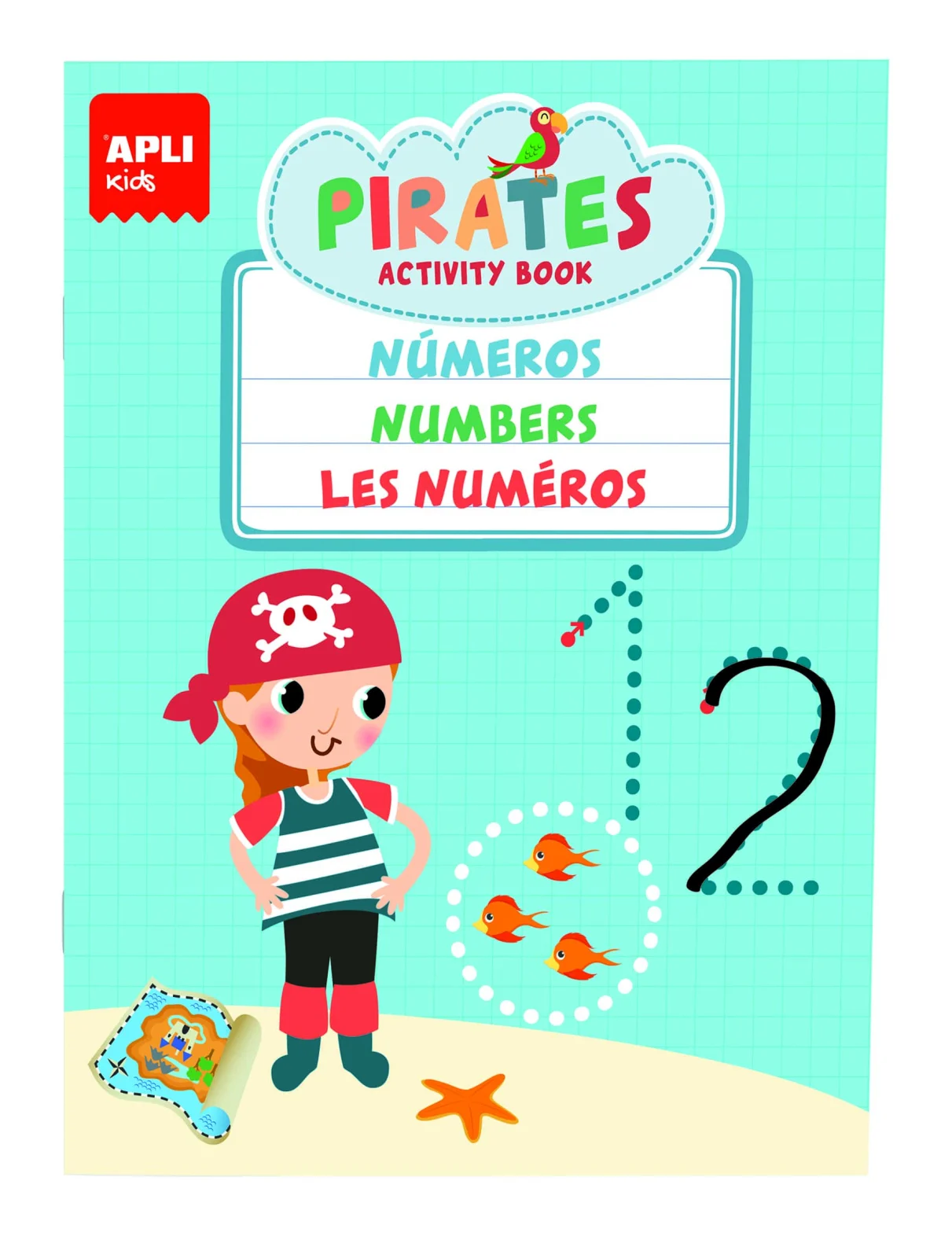Set 3 carti cu activitati reutilizabile Pirati Apli Kids [4]