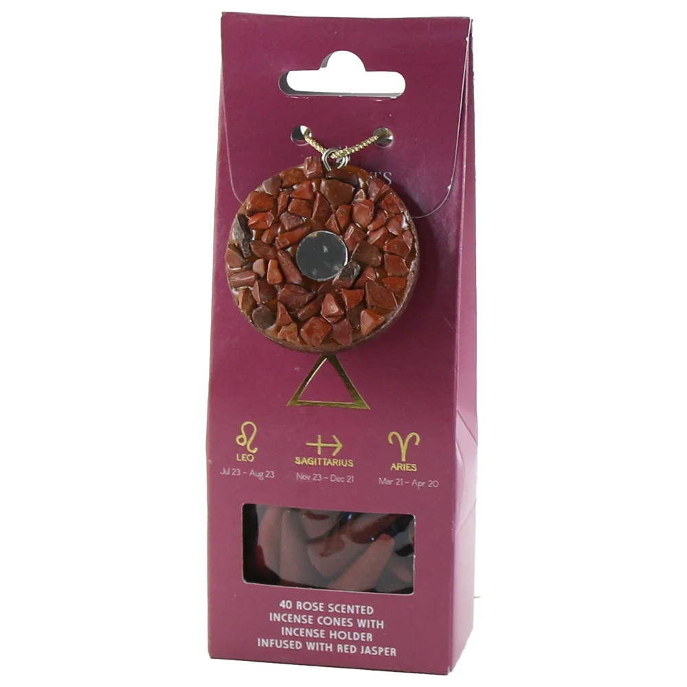 Set 40 conuri parfumate si suport cu pietre pretioase [2]