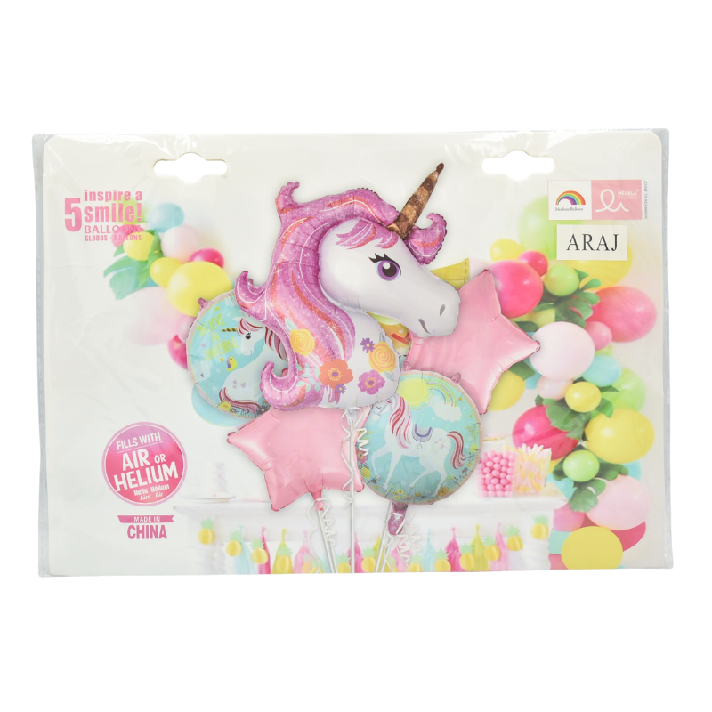 Set 5 baloane folie unicorn [2]