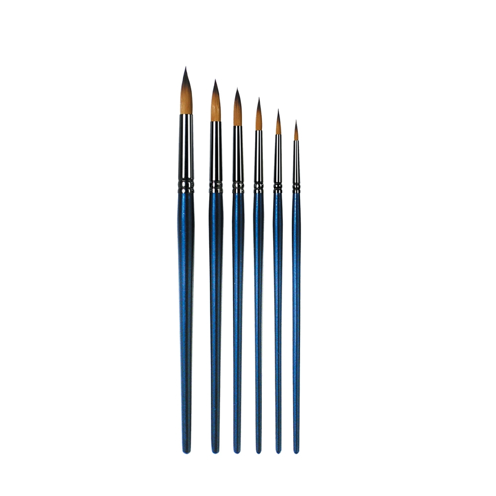 Set 6 pensule rotunde nr 2, 4, 6, 8, 10, 12 S-Cool [1]