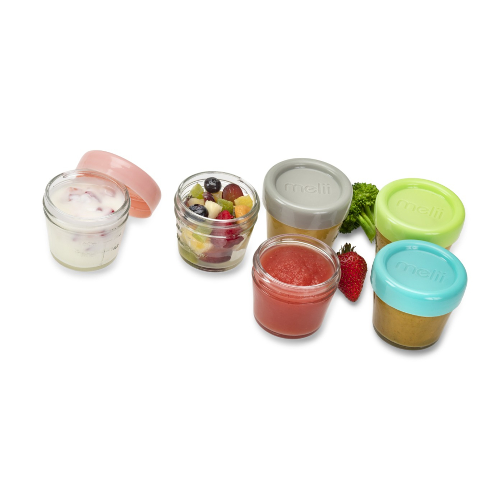 SET 6 RECIPIENTE STICLA PENTRU HRANA BEBE, MELII, 118 ML [3]