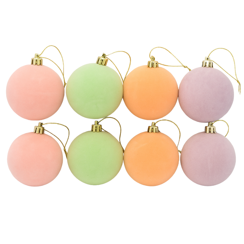 Set 8 globuri culori pastel 6 cm [1]
