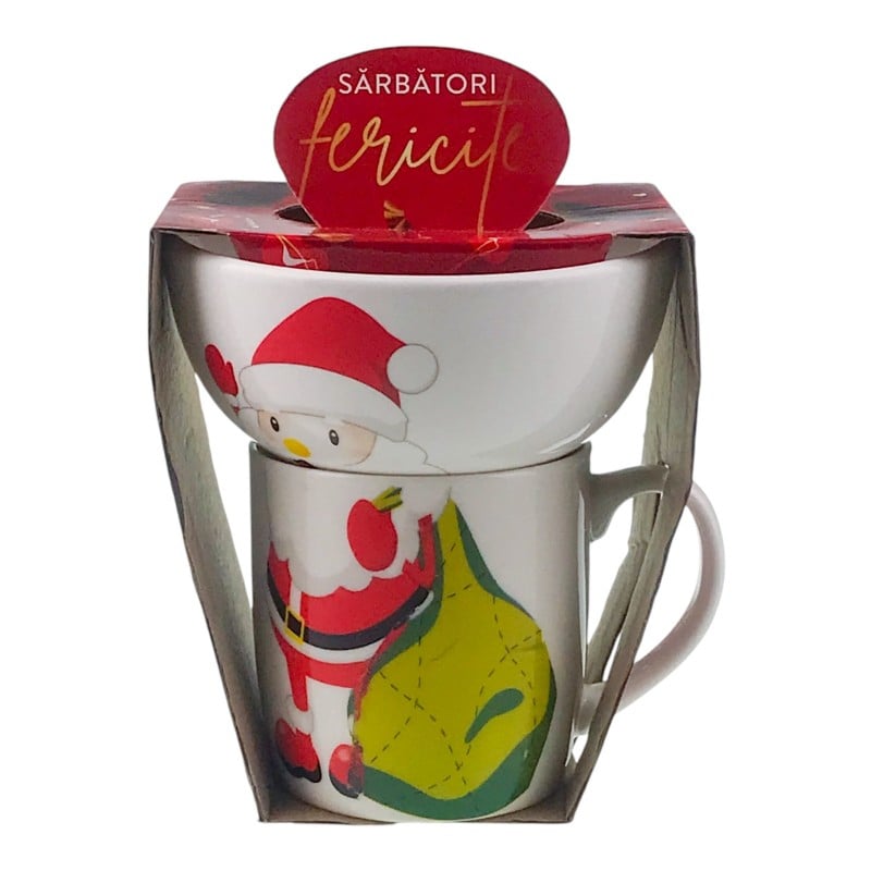 Set bol si cana din ceramica 13x16 cm [3]