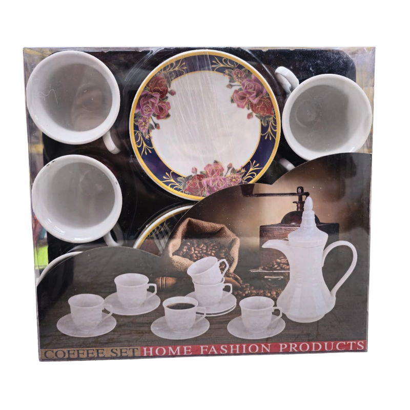 Set cesti cafea cu farfurioare culori diferite [4]