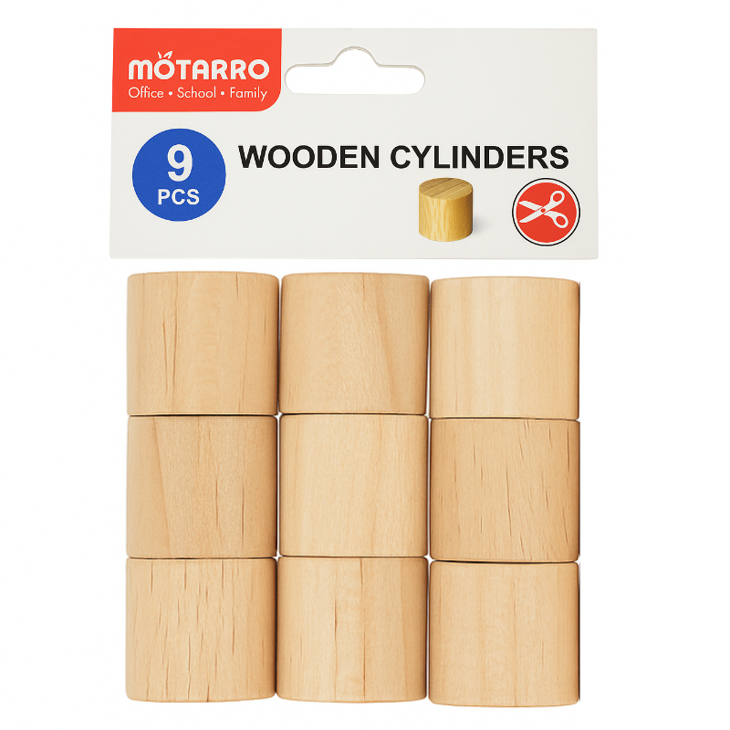 Cilindru lemn 1.6 x 1.9 cm 9/set Motarro [1]