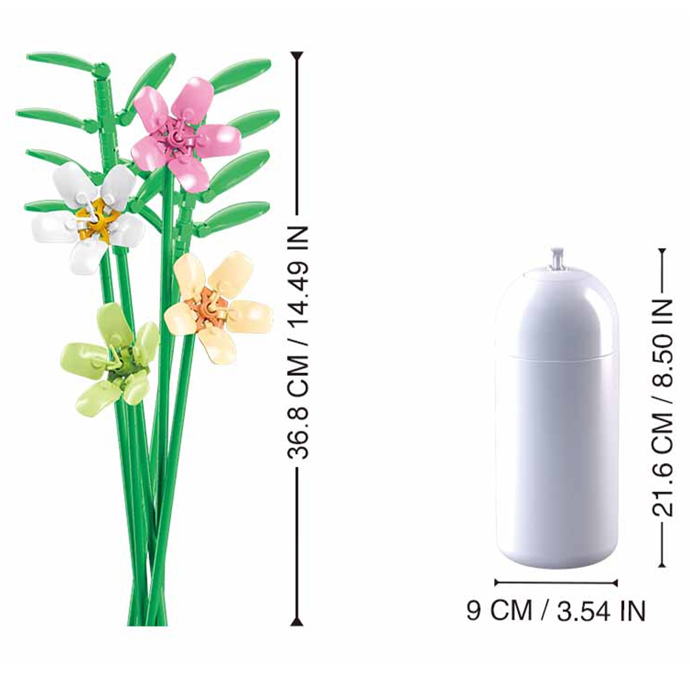 Set constructie Flowers 241 piese Frezie [6]