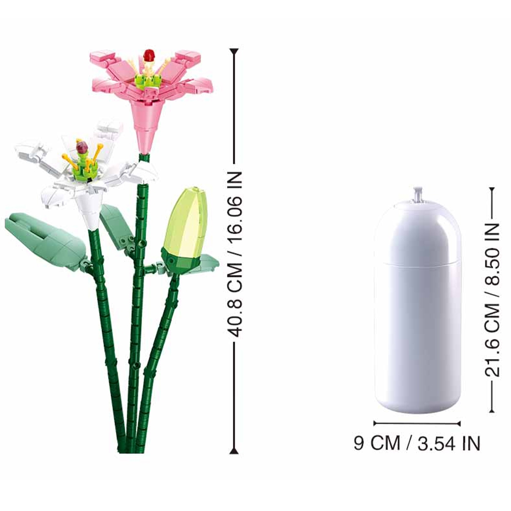 Set constructie Flowers 247 piese Crin [6]