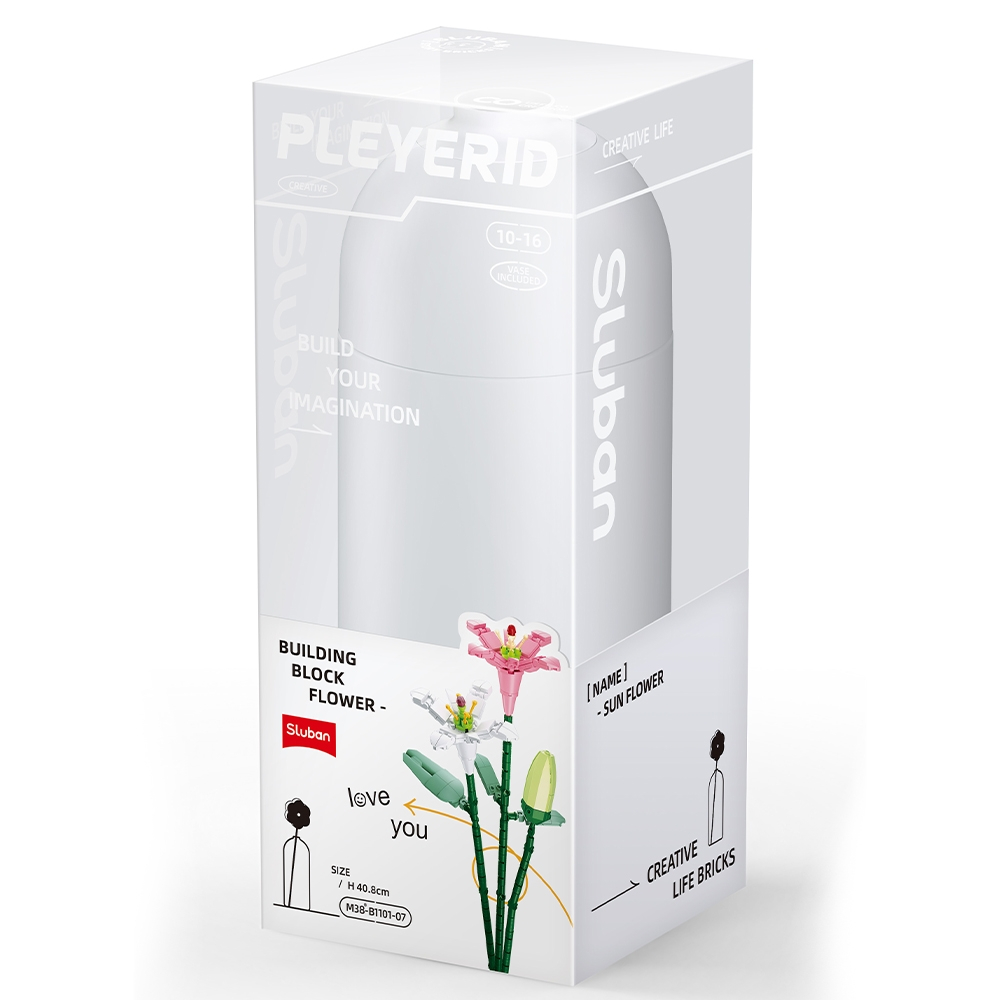 Set constructie Flowers 247 piese Crin [3]