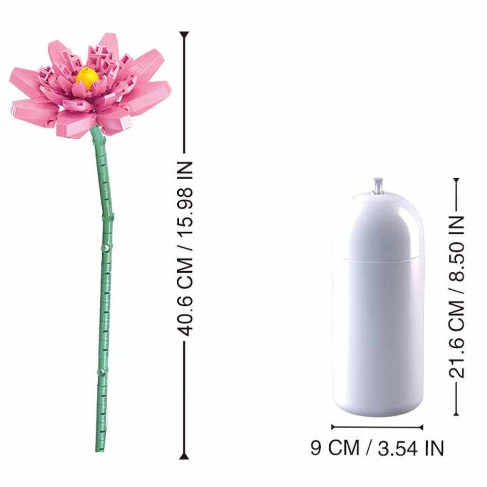 Set constructie Flowers 258 piese Lotus [6]