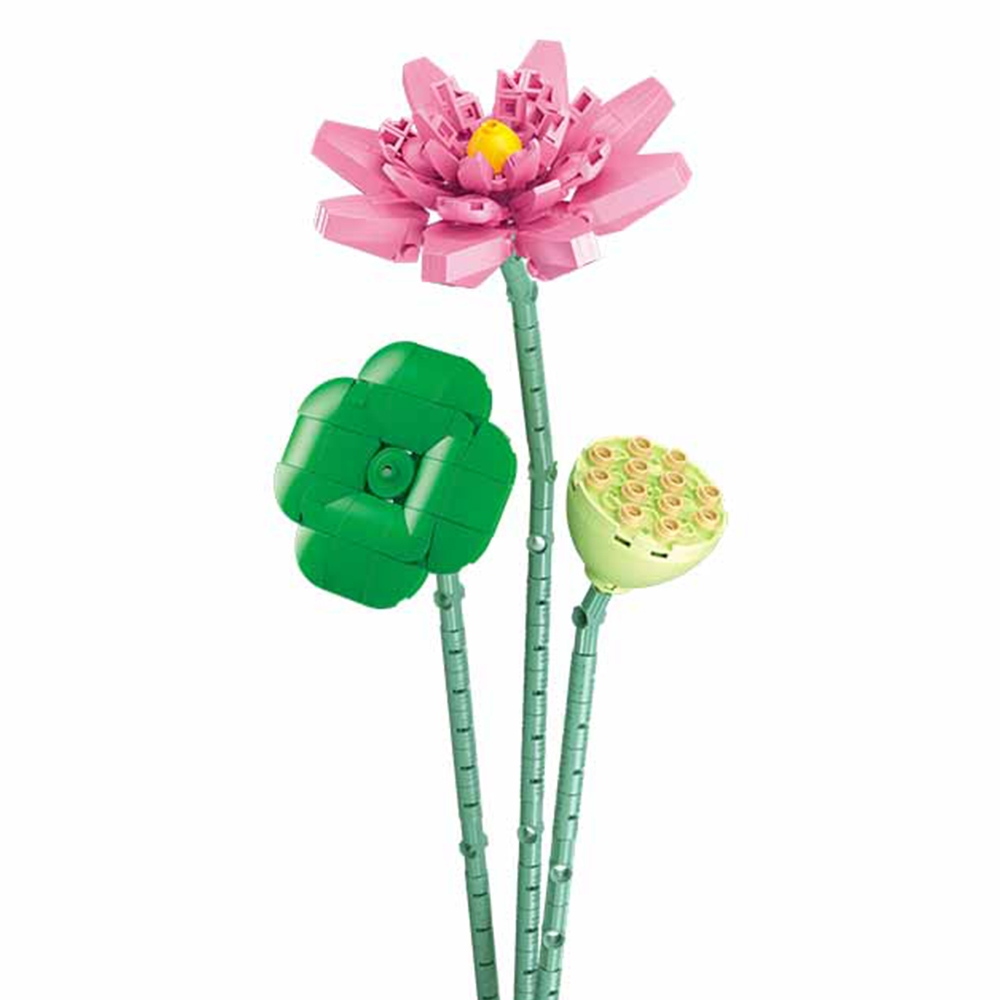 Set constructie Flowers 258 piese Lotus [4]