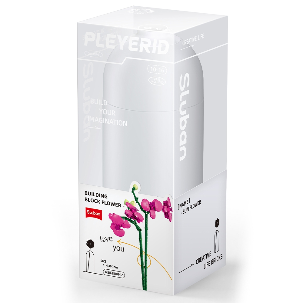 Set constructie Flowers 261 piese Orhidee [3]