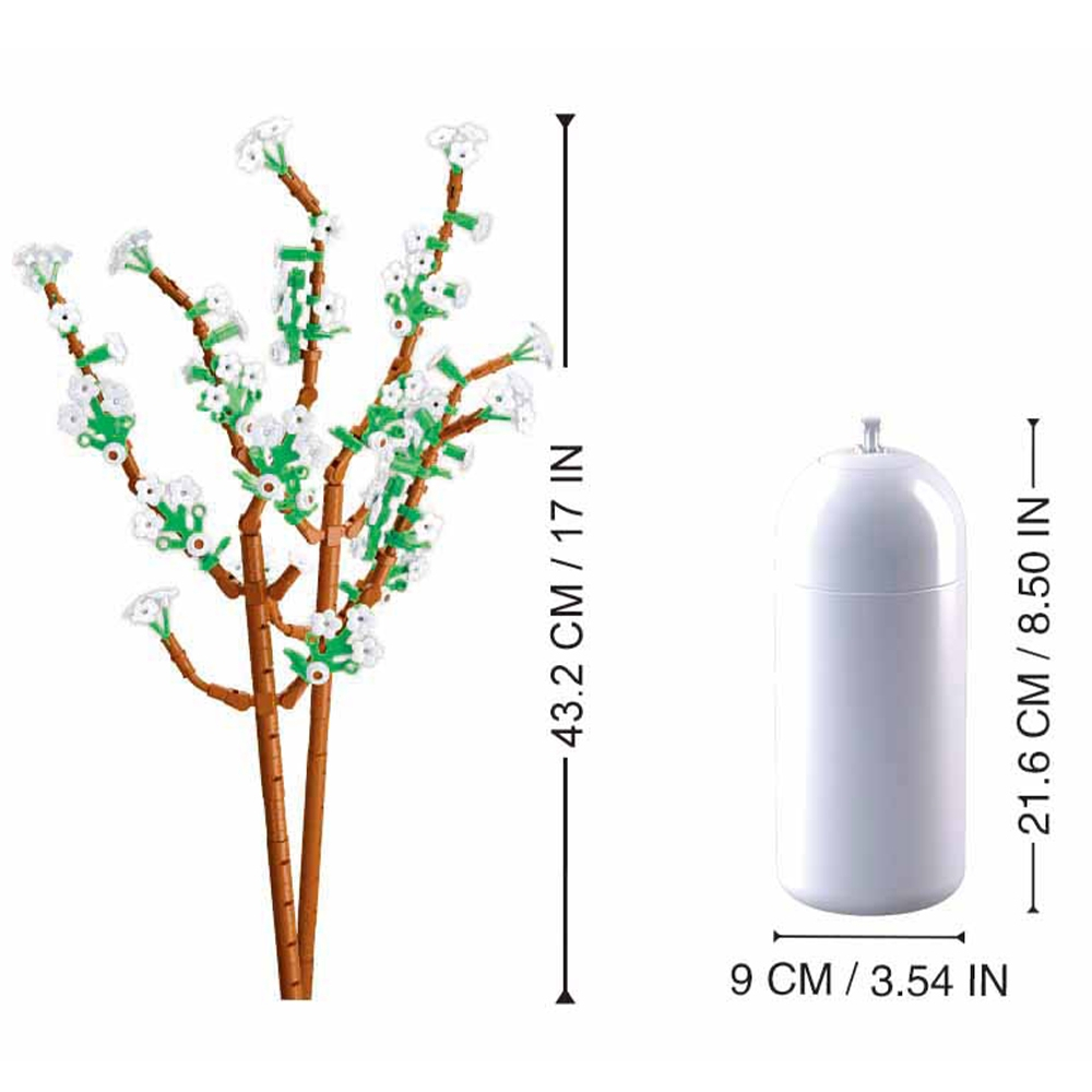 Set constructie Flowers 269 piese Fontanesia [6]