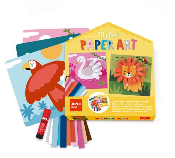 Set creativ cu benzi de hartie animale Apli Kids 21.4 x 5.5 x 23.5 cm [3]