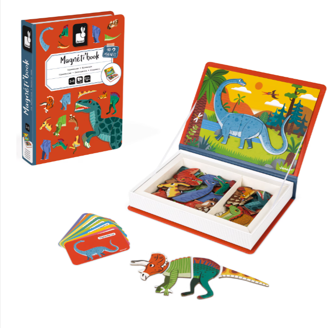 Joc magnetic Janod Magneti Book Dinozauri 40 piese [2]