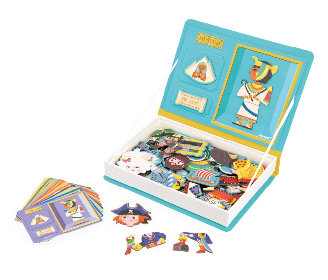 Set cu piese magnetice istorie Janod 72 piese [2]