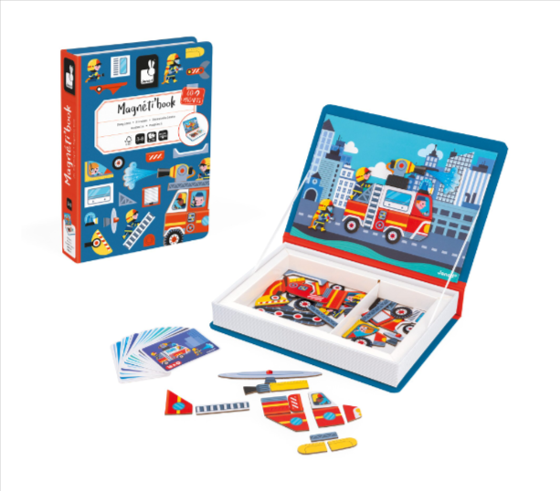 Joc magnetic Janod Magneti Book Pompieri 19 x 4 x 26 cm [2]