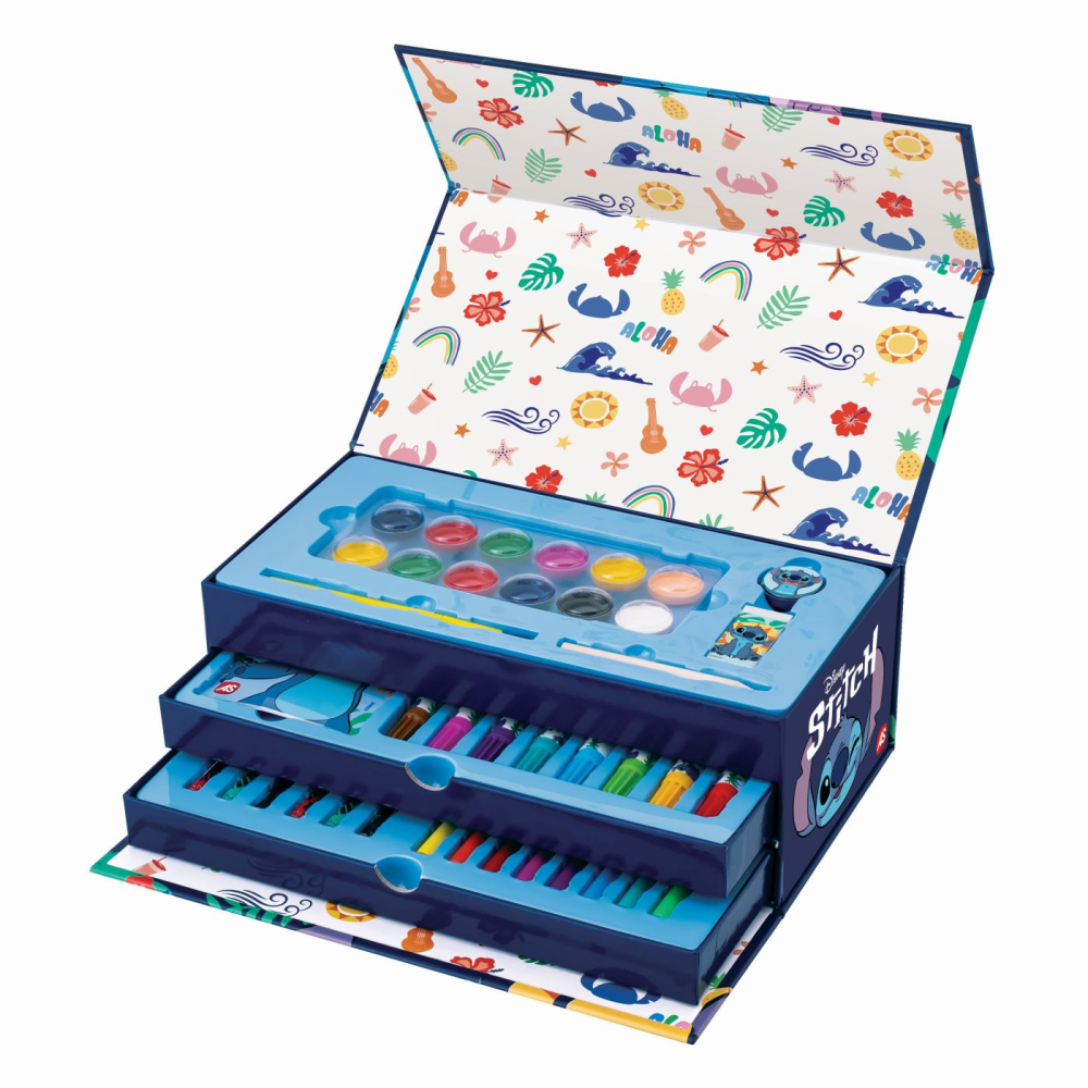 SET DE PICTURA IN VALIZA DE CARTON STITCH [2]