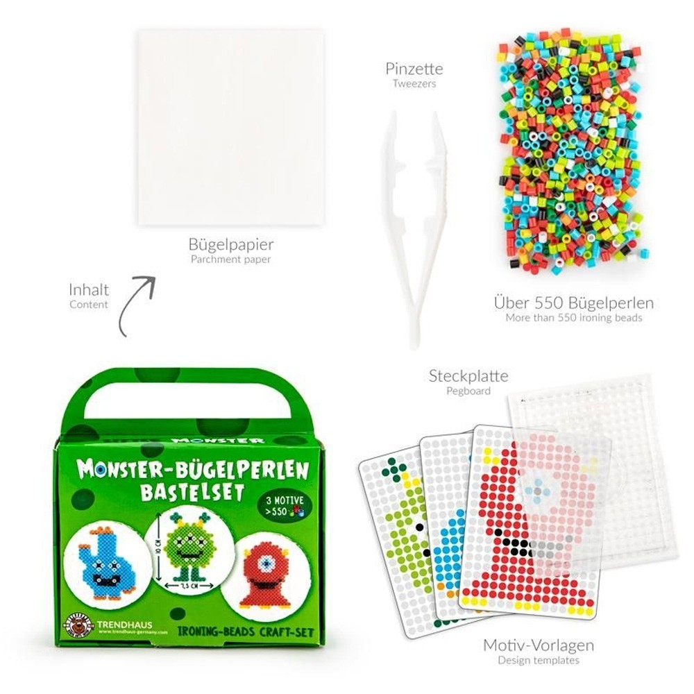Set margele termoadezive mini creatii 3D Little Monster Trendhaus [4]