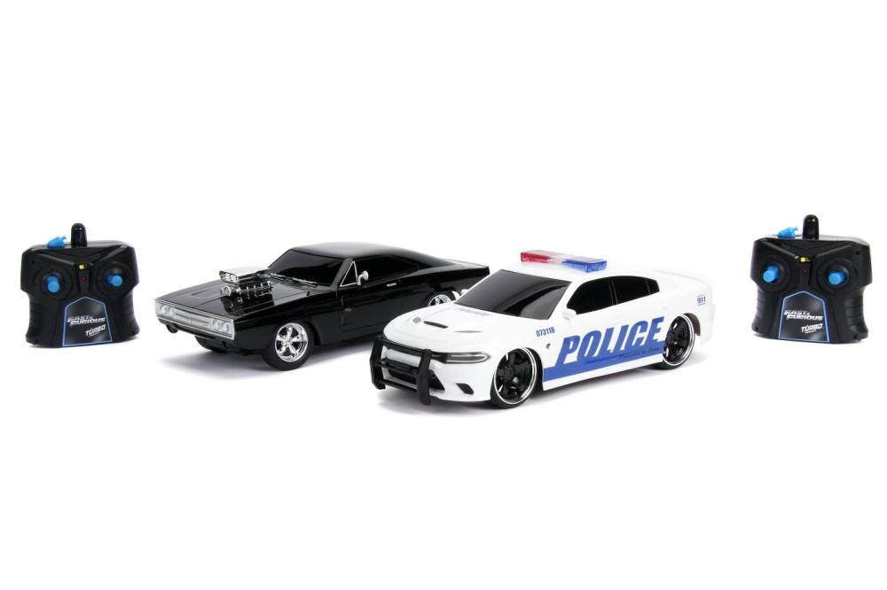 SET MASINUTE FAST AND FURIOUS RC TOYOTA SUPRA&DODGE CHARGER SRT SCARA 1:16 [2]