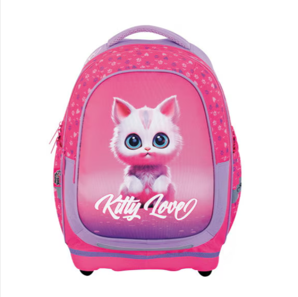 Set ghiozdan si penar echipat S-COOL Kitty Love [2]