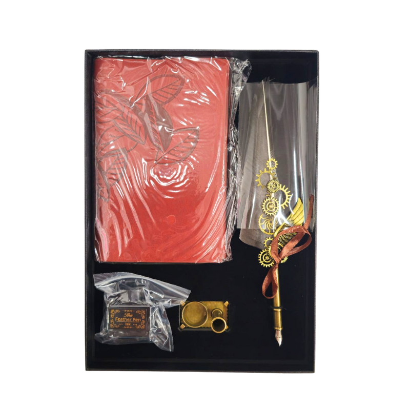 Set pana de scris cu agenda Vintage 4 piese [3]