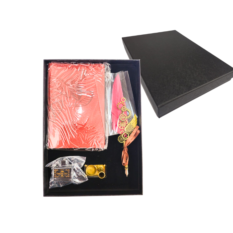 Set pana de scris cu agenda Vintage 4 piese [2]