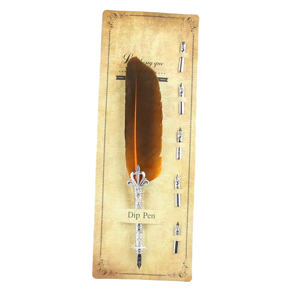 Set pana de scris Dip pen 6 piese culori diferite [5]