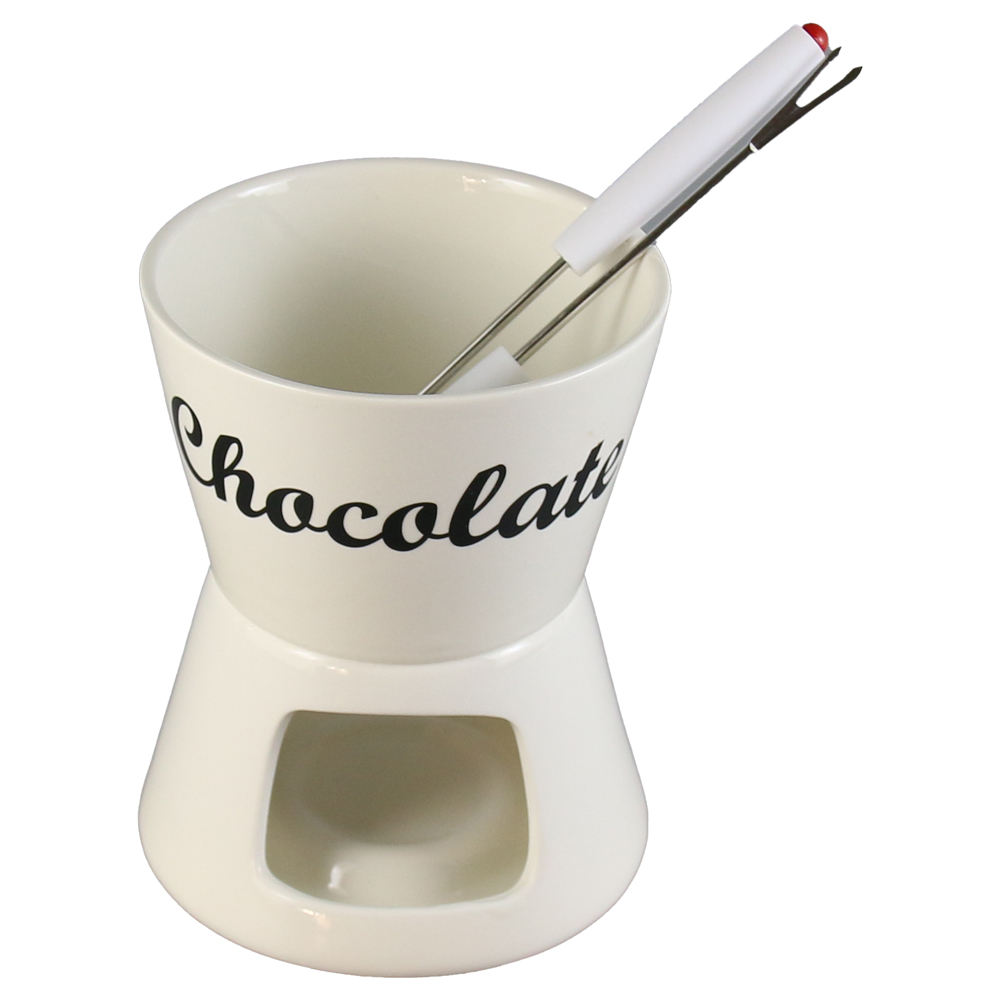 Set pentru fondue din ceramica 4 piese Chocolate [1]