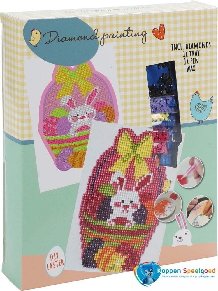 Set de pictura cu diamante pentru Paste 17 x 17 cm modele diferite [5]