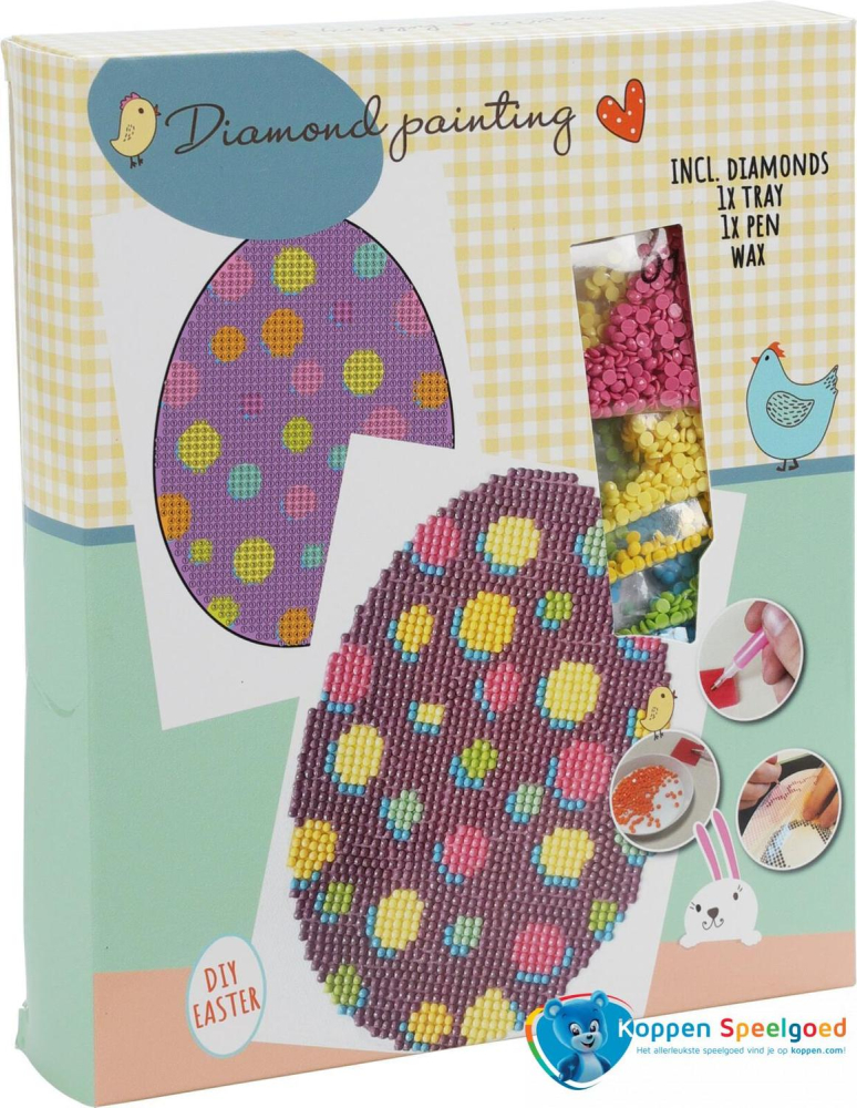 Set de pictura cu diamante pentru Paste 17 x 17 cm modele diferite [3]