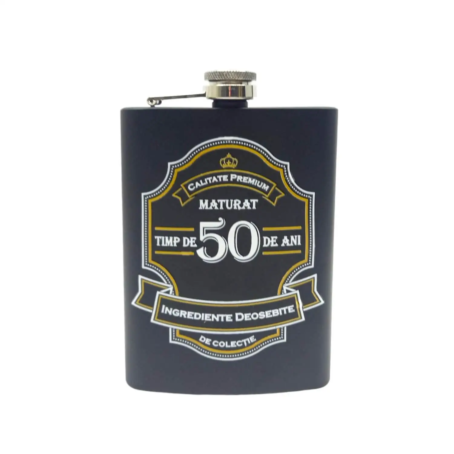 Set cadou ploscă cu 4 pahare – Maturat timp de 50 de ani [2]