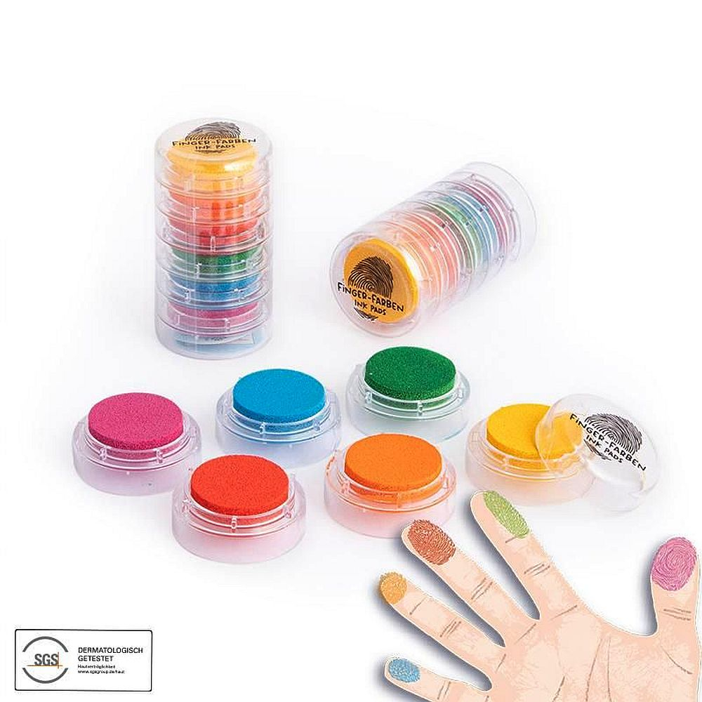 Set stampile pentru amprente 6 culori /set Trendhaus [4]