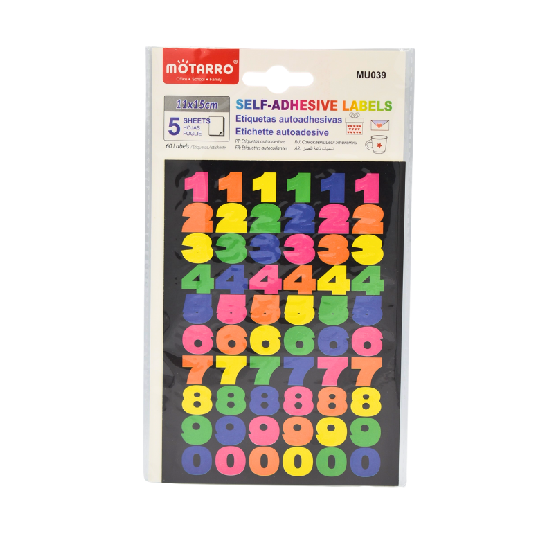 Set stickere autoadezive cifre Motarro [1]
