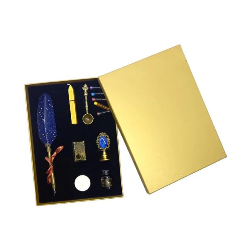 Set stilou Vintage decorativ pana calimara lumanare suport diverse culori [4]