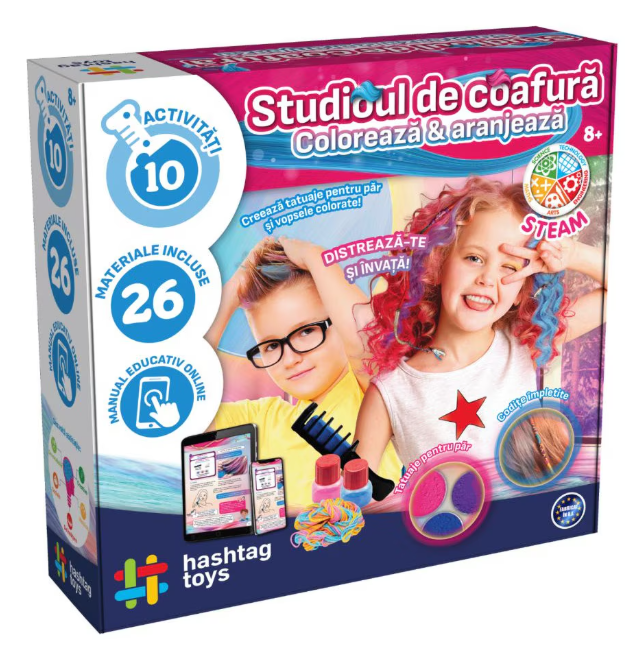 Set studio de coafura coloreaza si aranjeaza 29 piese [1]