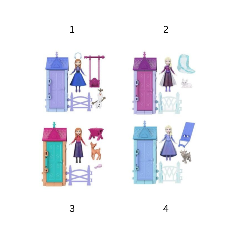 Set surpriza Frozen Arendelle cu mini papusa 5 piese culori diferite [2]