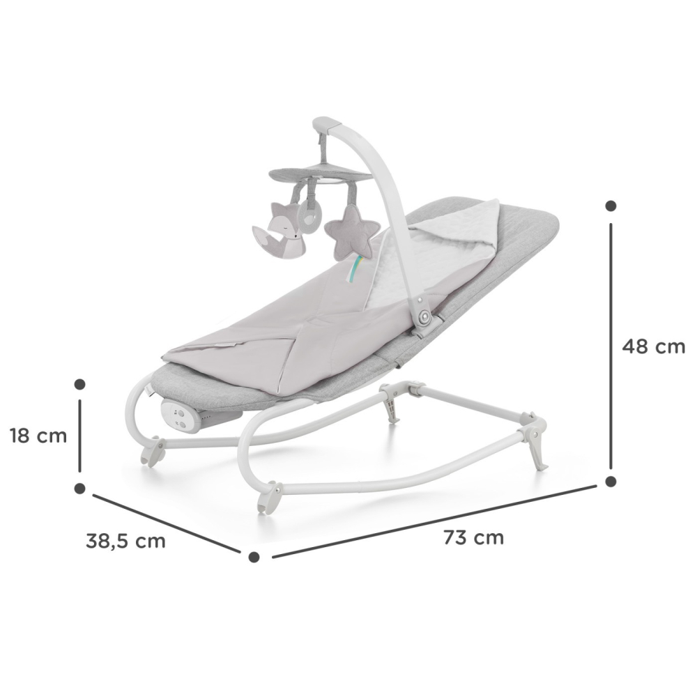 SEZLONG 3 IN 1, KINDERKRAFT FELIO 2, STONE GREY [5]