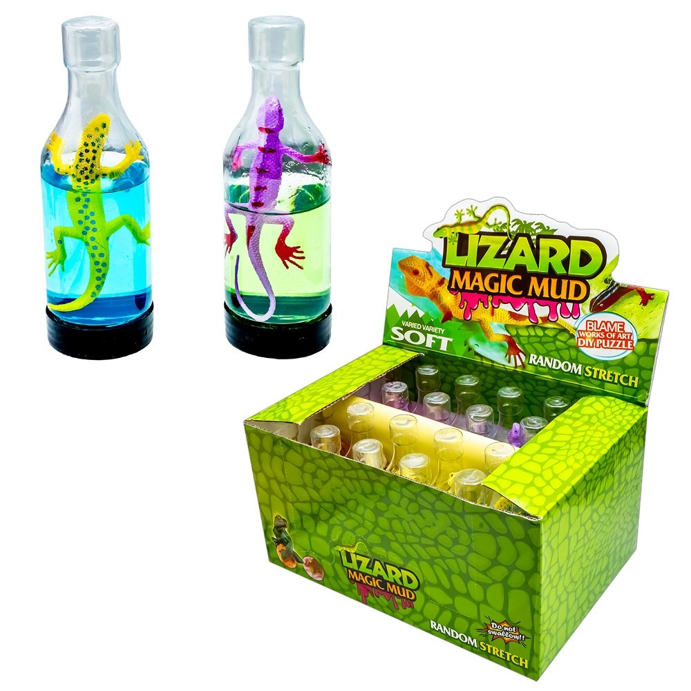 Slime Magic Mud cu figurina soparla 4 x 4 x 13 cm diferite culori [2]