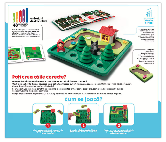 Joc de logica Little Red Riding Hood Deluxe – Smart Games [4]