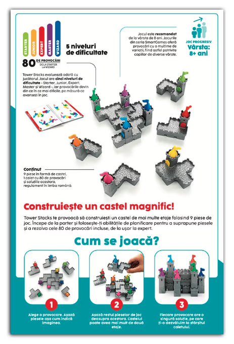 Joc de logica Tower Stacks Smart Games [6]