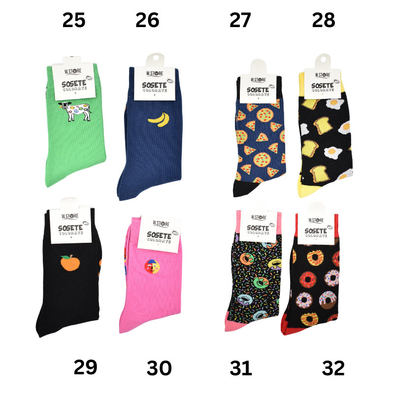 Sosete colorate cu desene diferite 1 buc [5]