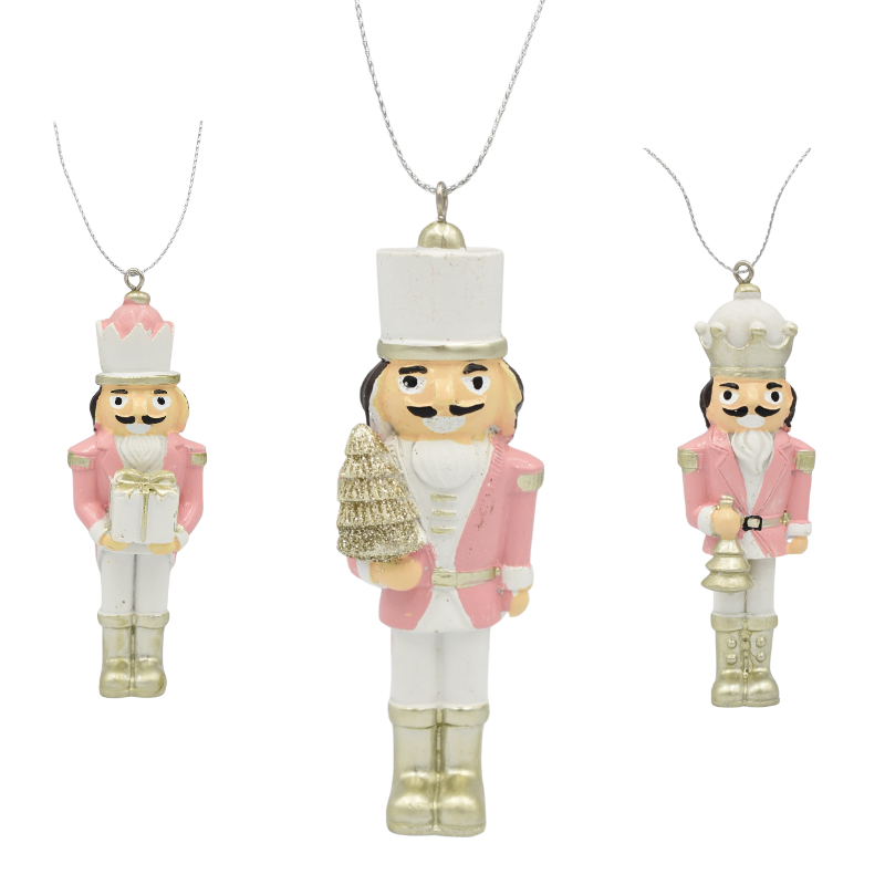 Spargator de nuci de agatat din rasina 10 cm alb/roz diverse modele [1]