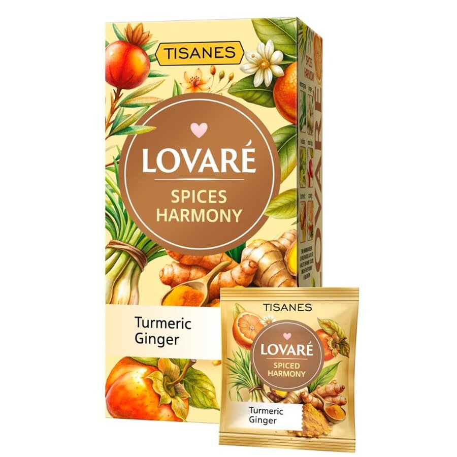 Ceai de plante, mirodenii si fructe, cu aroma de kaki si mandarine Spices Harmony 24 plicuri x 1.8 g Lovare [2]