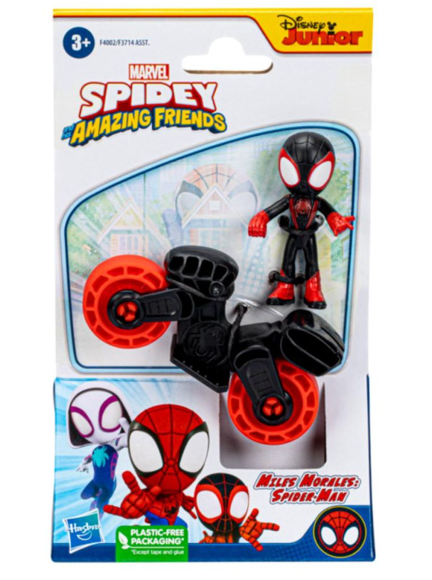 Set figurina cu motocicleta Spidey and his Amazing Friends Miles Morales [4]