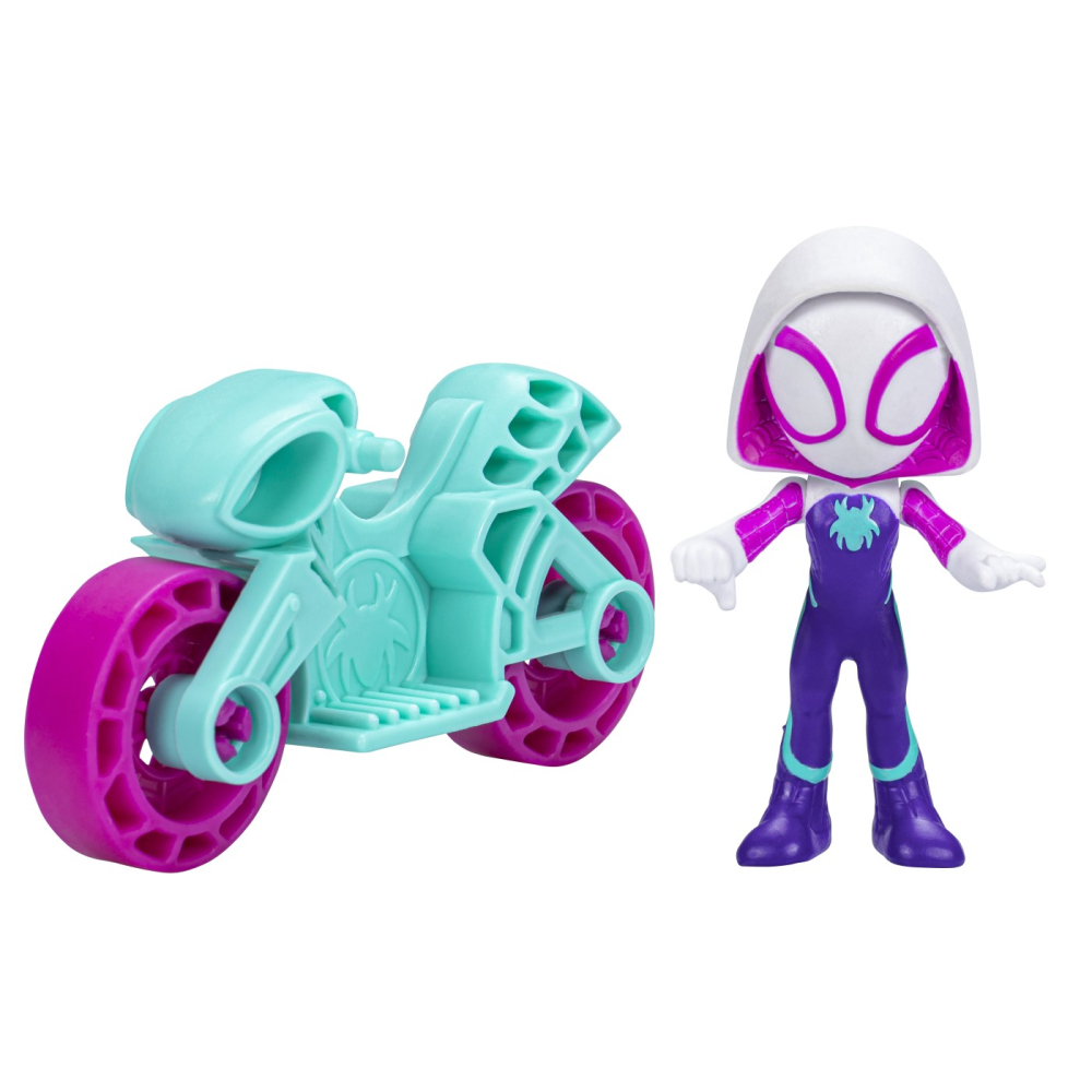 SPIDERMAN SET MOTOCICLETA SI FIGURINA GHOST SPIDER 6CM [2]