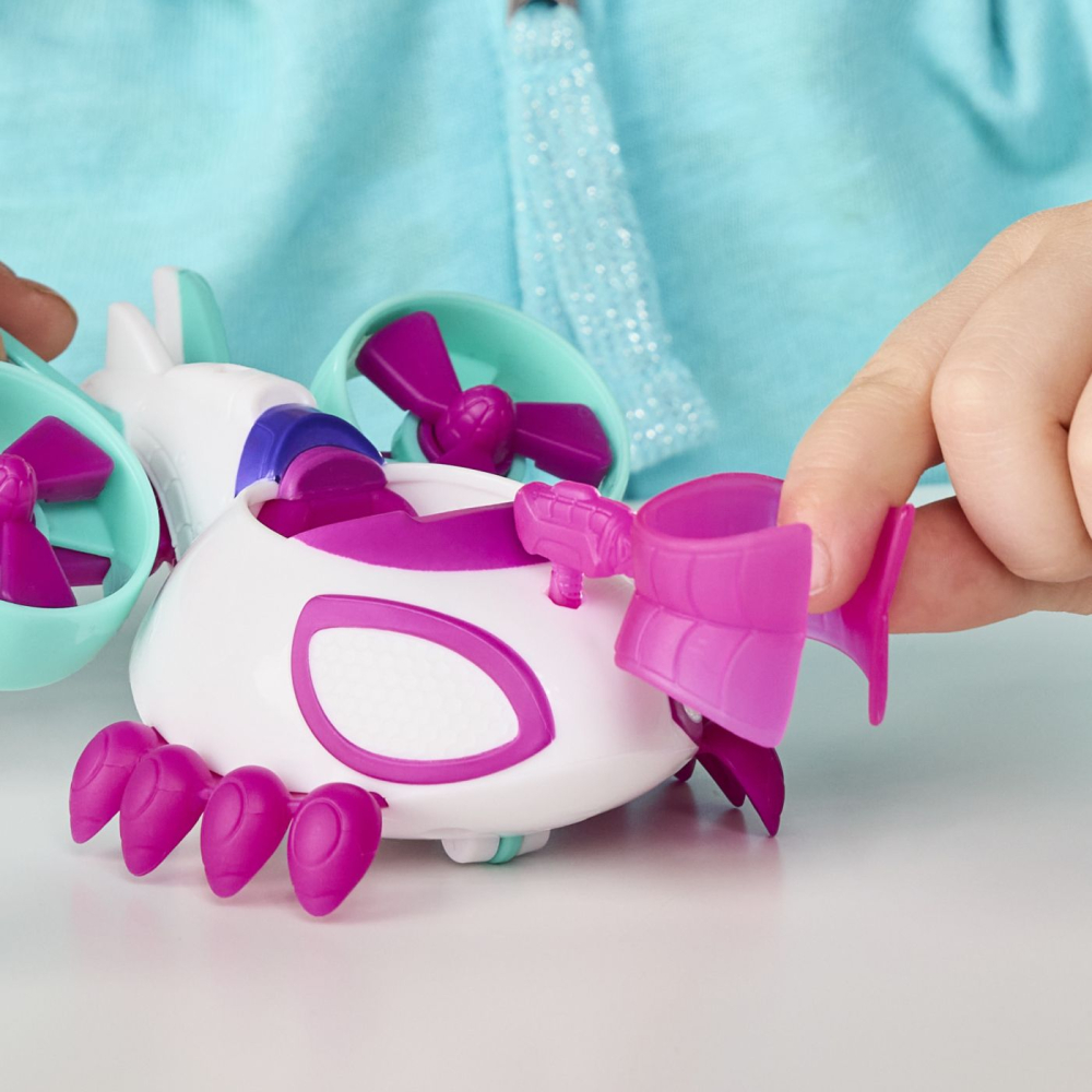 SPIDEY SI PRIETENII LUI UIMITORI MARVEL SET FIGURINA GHOST SPIDER SI VEHICUL COPTER 7.6CM [9]