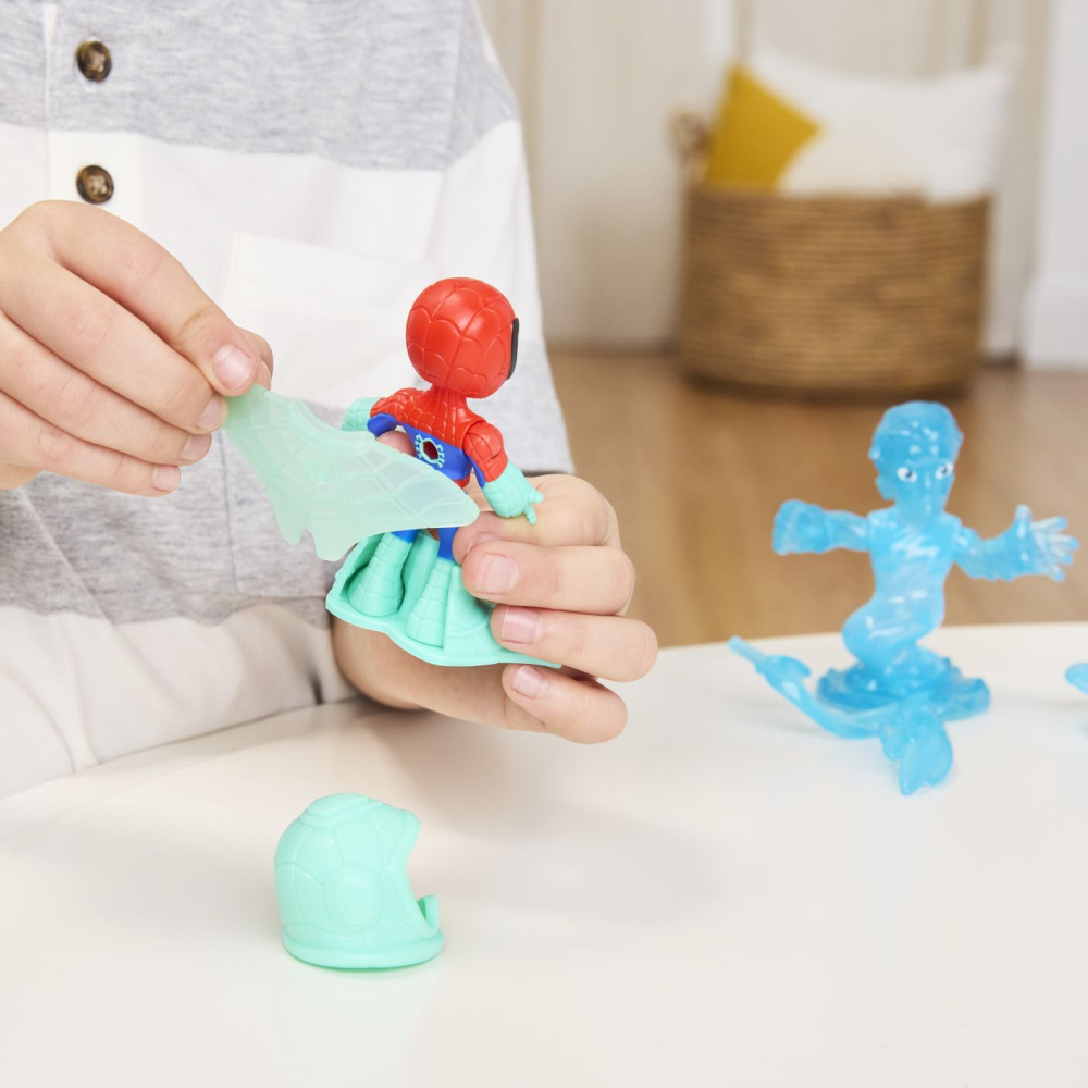 SPIDEY SI PRIETENII LUI UIMITORI MARVEL WATER WEBS SET 2 FIGURINE SPIDEY SI HYDRO MAN CU ACCESORII [7]