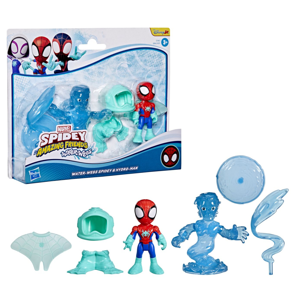 SPIDEY SI PRIETENII LUI UIMITORI MARVEL WATER WEBS SET 2 FIGURINE SPIDEY SI HYDRO MAN CU ACCESORII [2]